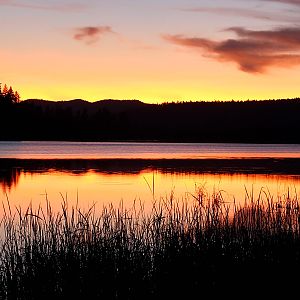 Sunset at Benewah Lake