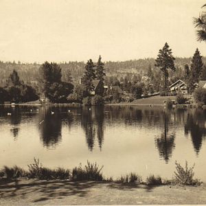 Circa 1940 Mirror pond, Bend Or.