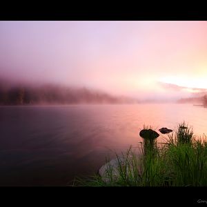 Sunrise at Trillium Lake