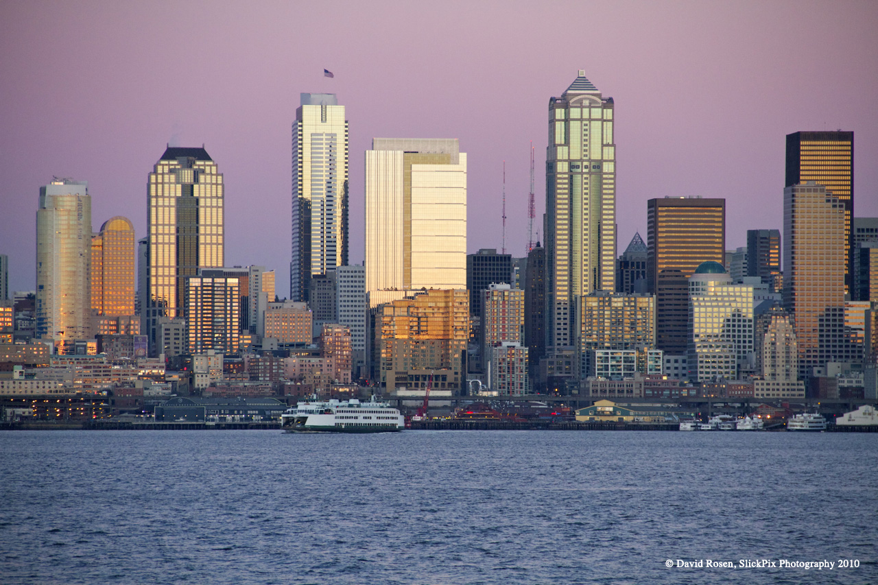 Golden Reflections of Seattle