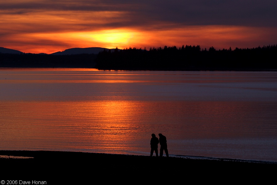 A romantic stroll