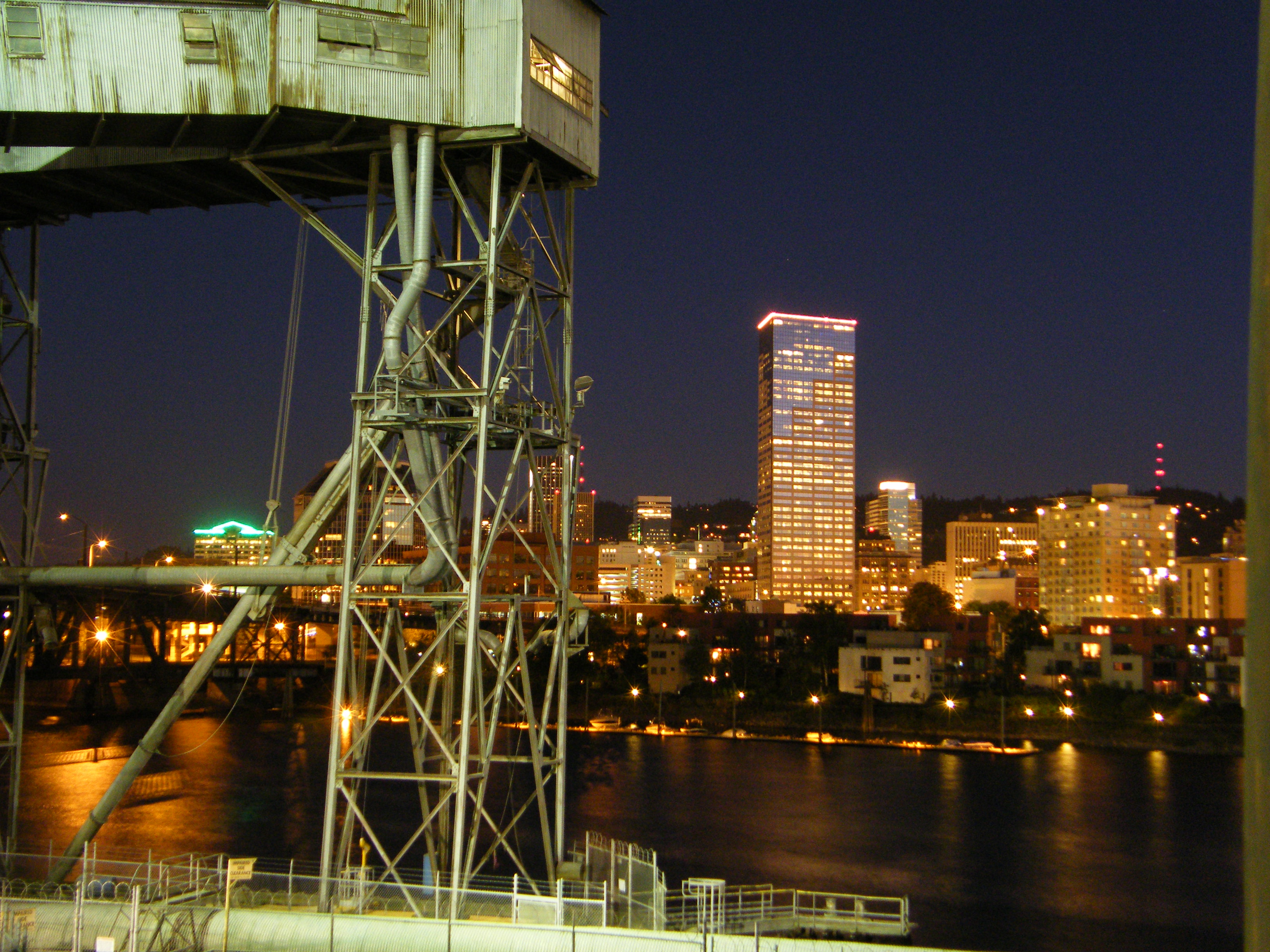across the river