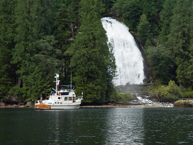 Anchored at Chatterbox Falls