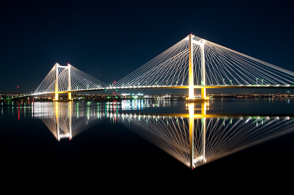 Cable-stay bridge in Pasco, WA