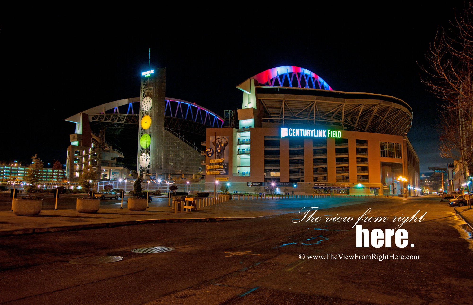 Christmas Candy Cane Colors at CenturyLink Field