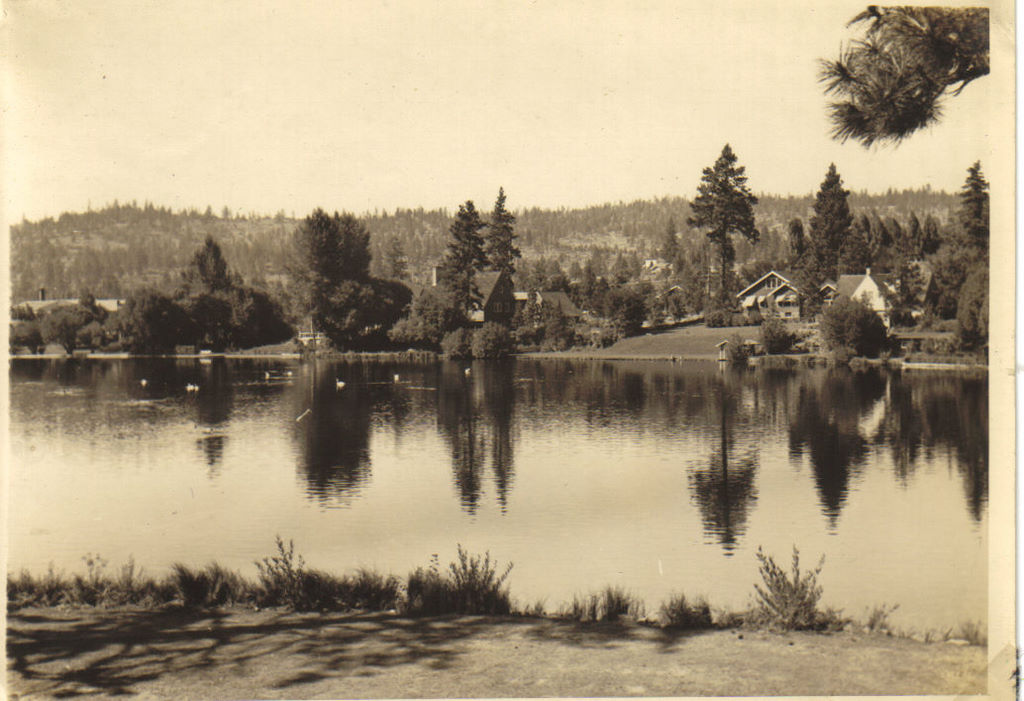 Circa 1940 Mirror pond, Bend Or.