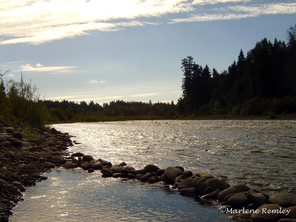 Clackamas River early in the morning.