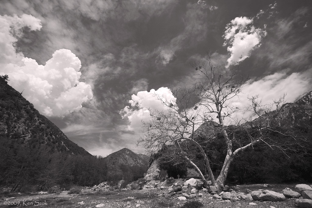 Clouds around Mt. Baldy
