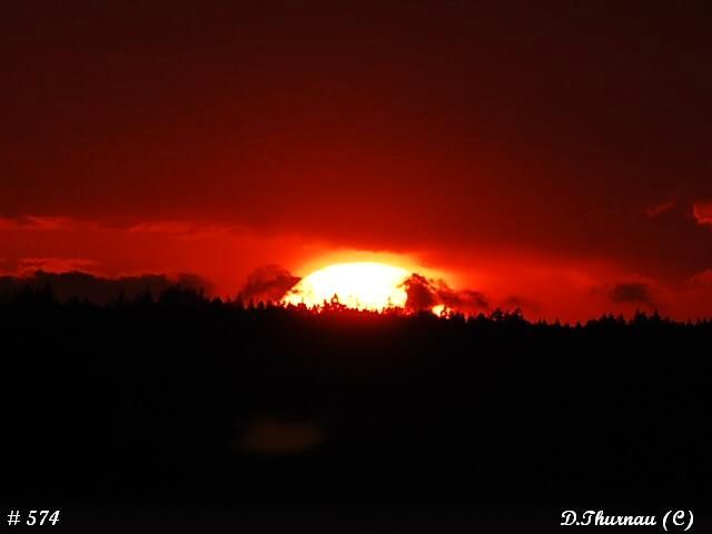 fireball in the mountains