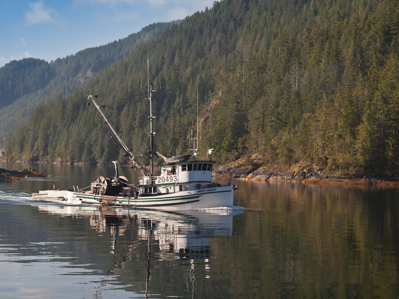 Fishing boat Misty Moon returning home