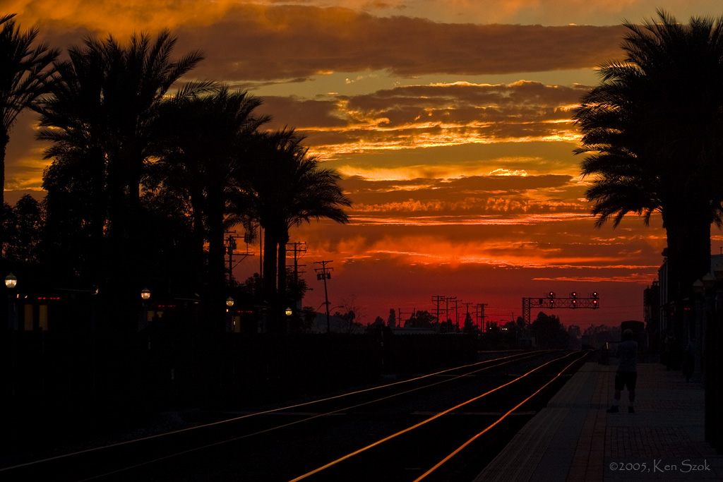 Flaming Skies over Fullerton