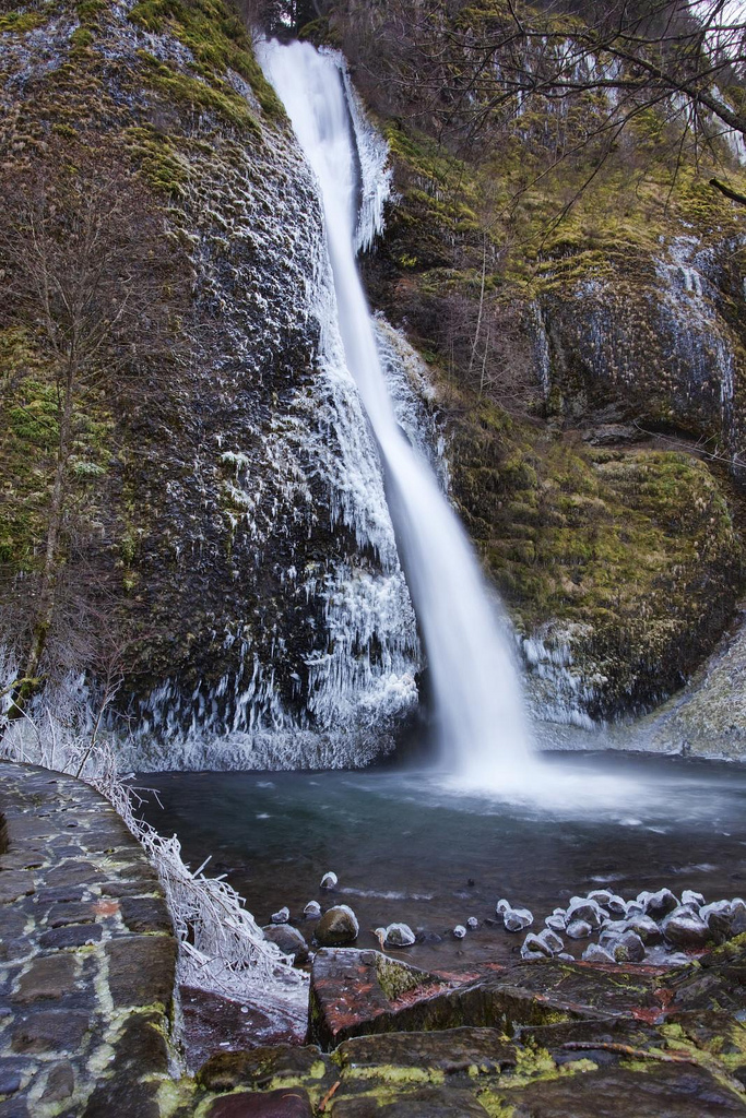Frosty Horsetail Falls