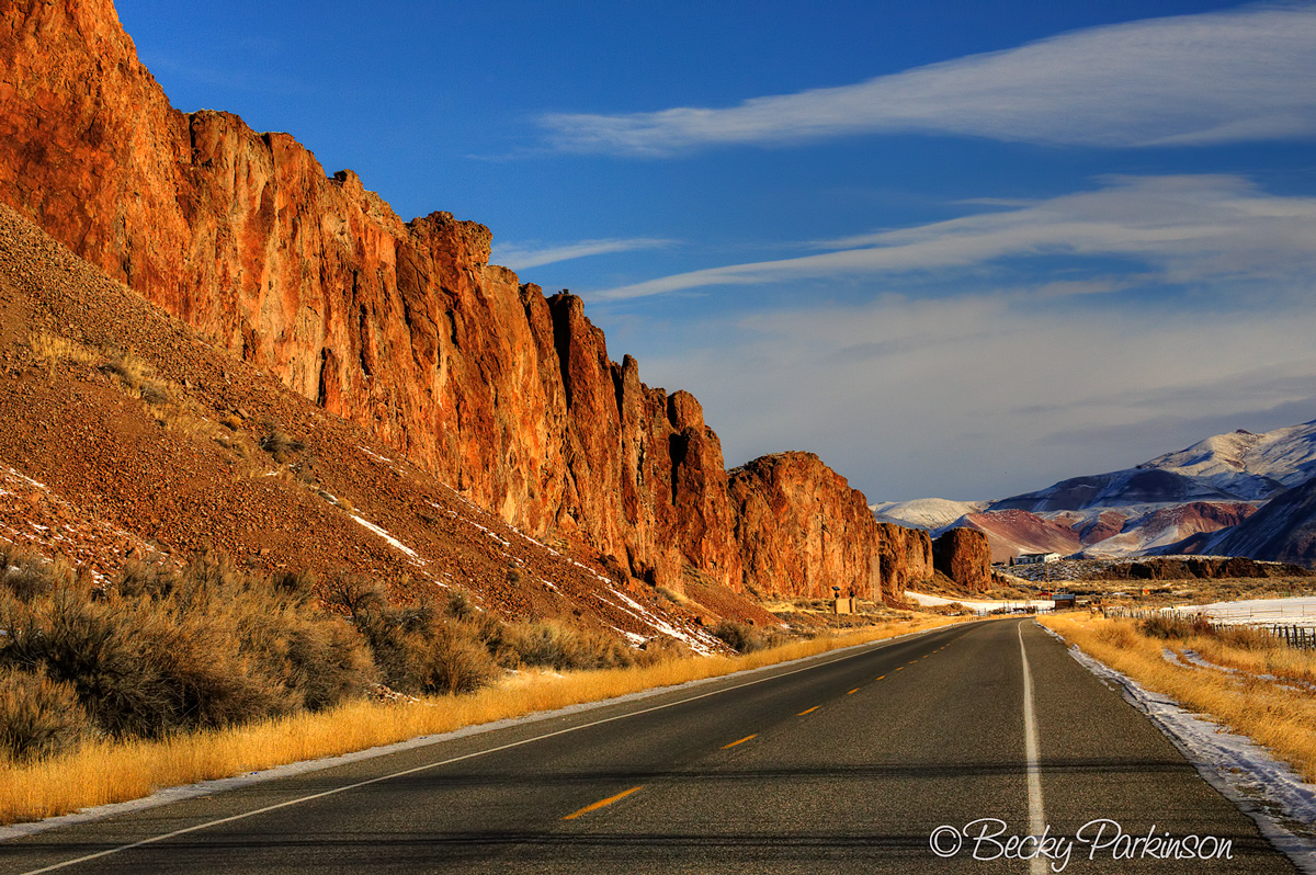 Highway 75 in to Challis