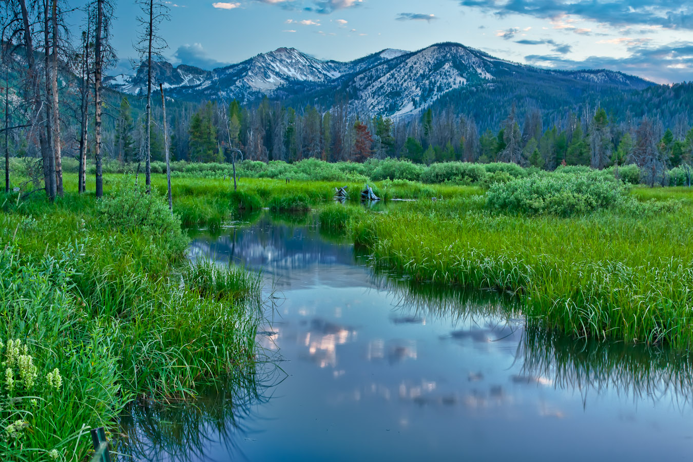 Last light, Stanley Idaho