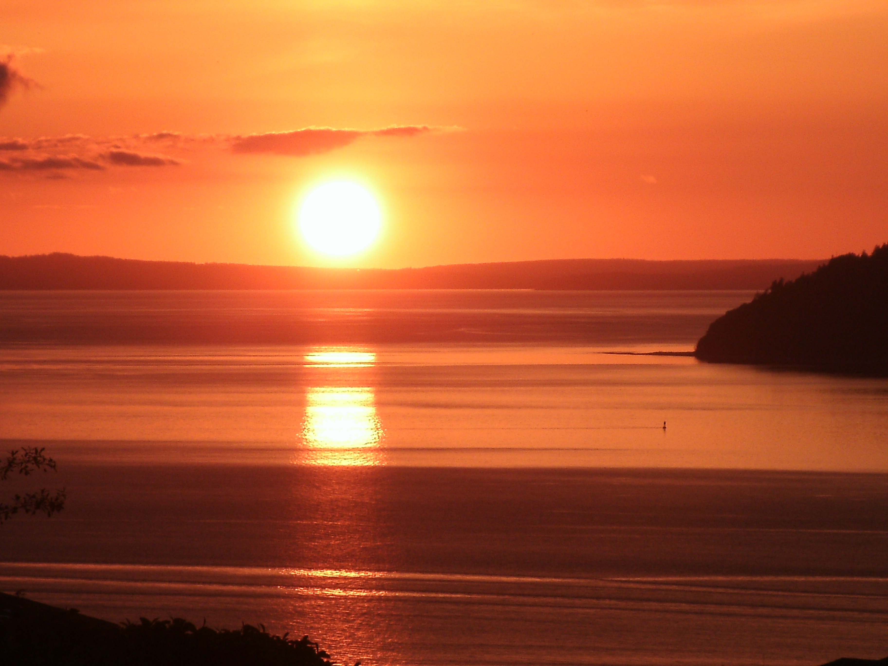 May sunset over Possession Sound