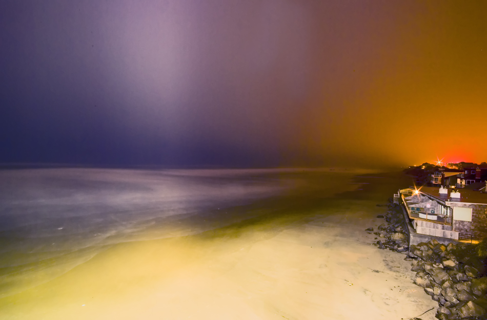 Moonlit Ocean Beach