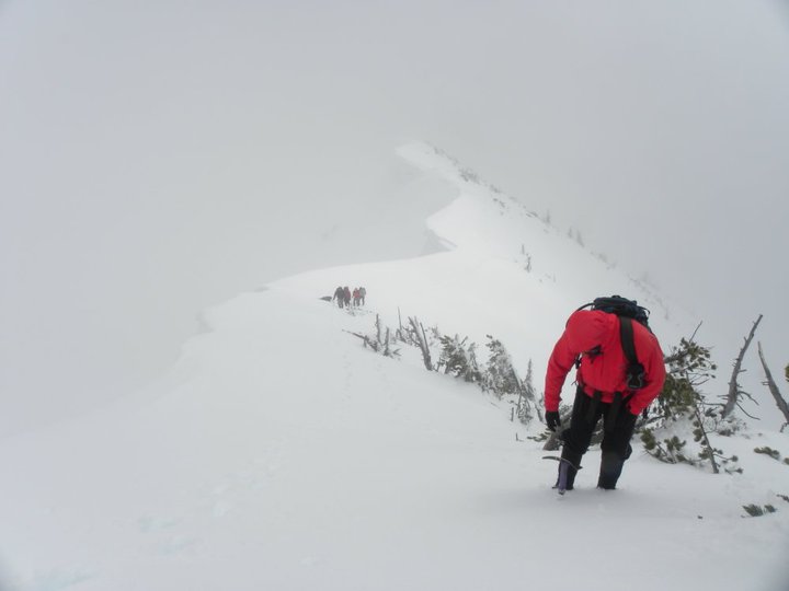 Mountaineers on Hawkins Mountain