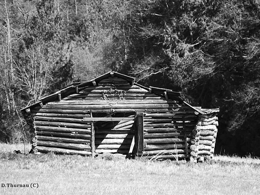 Old log barn