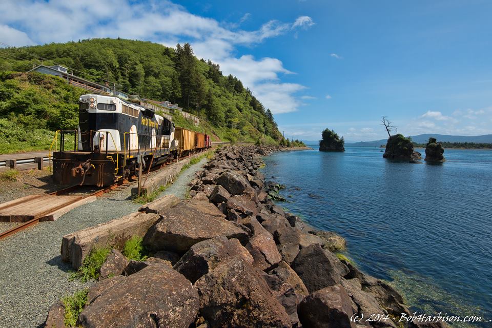 Oregon Coast Scenic Railroad work train