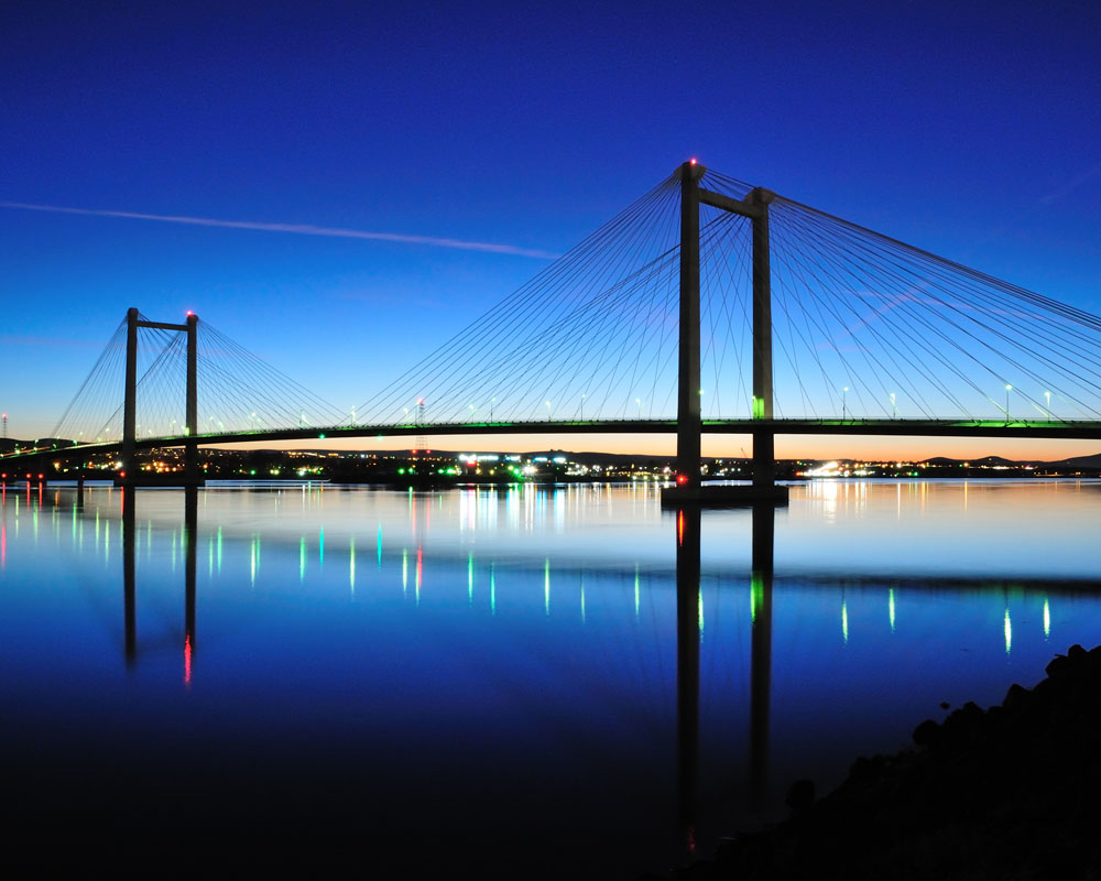 Pasco bridge at Sunset