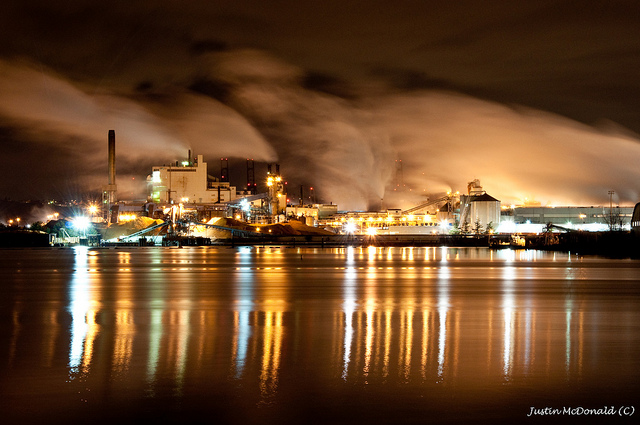 Pulp mill in Tacoma WA