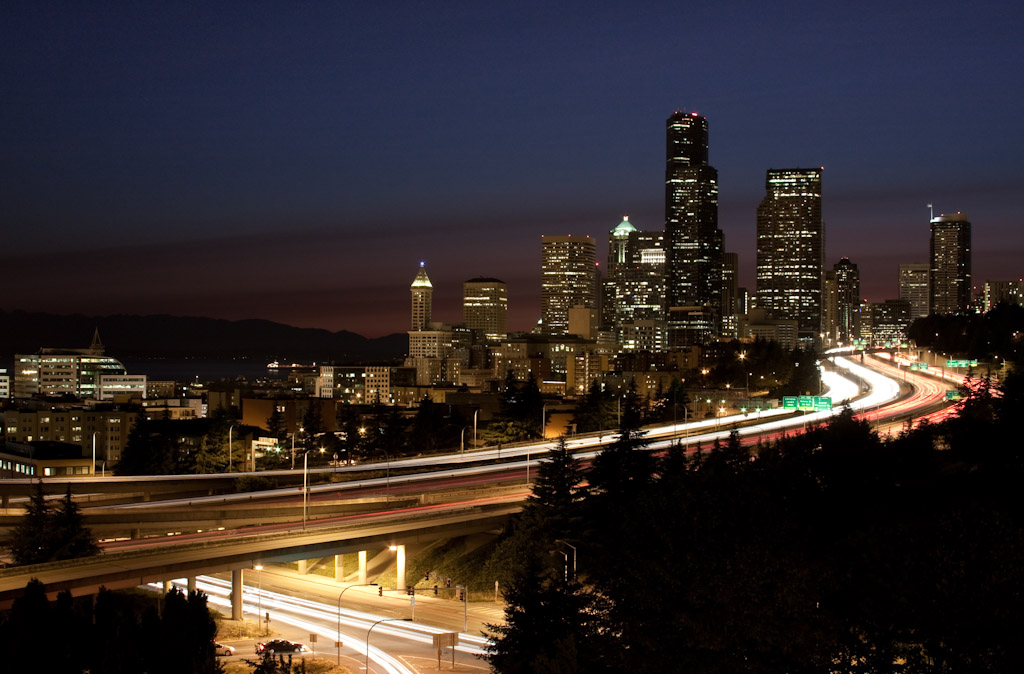 Seattle after sunset
