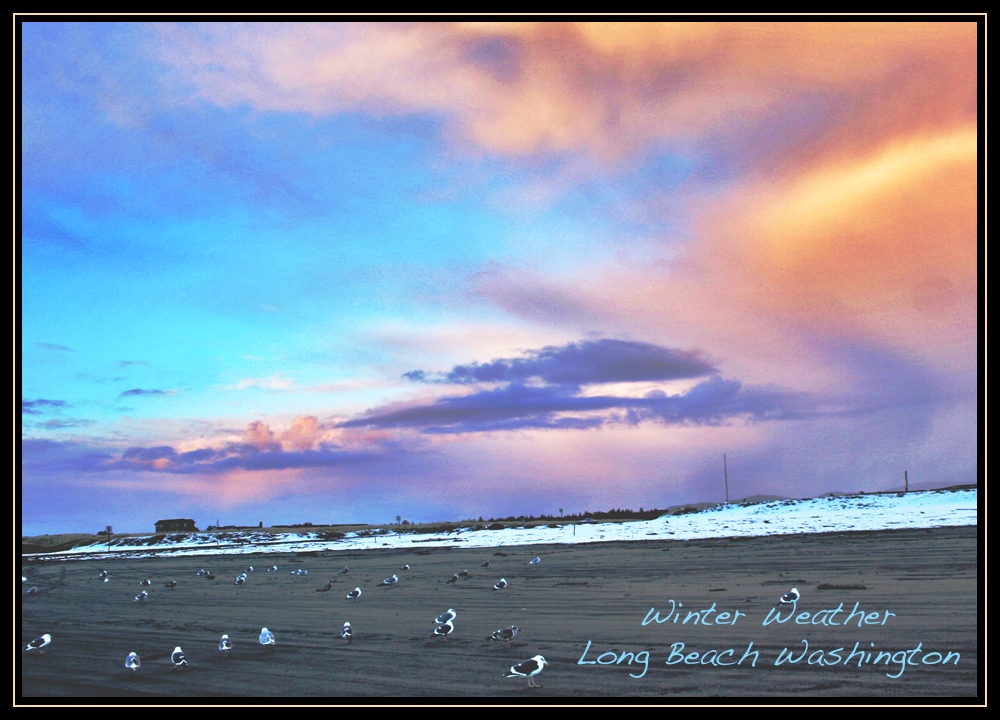 Snow & Colors on the Beach