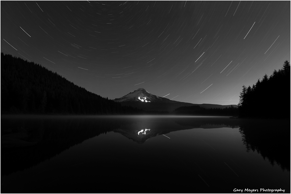 Star trails at Trillium