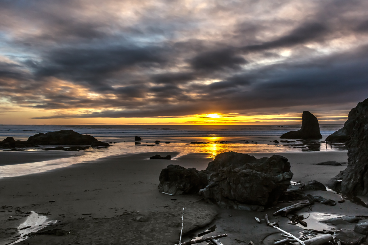Sunset at the beach