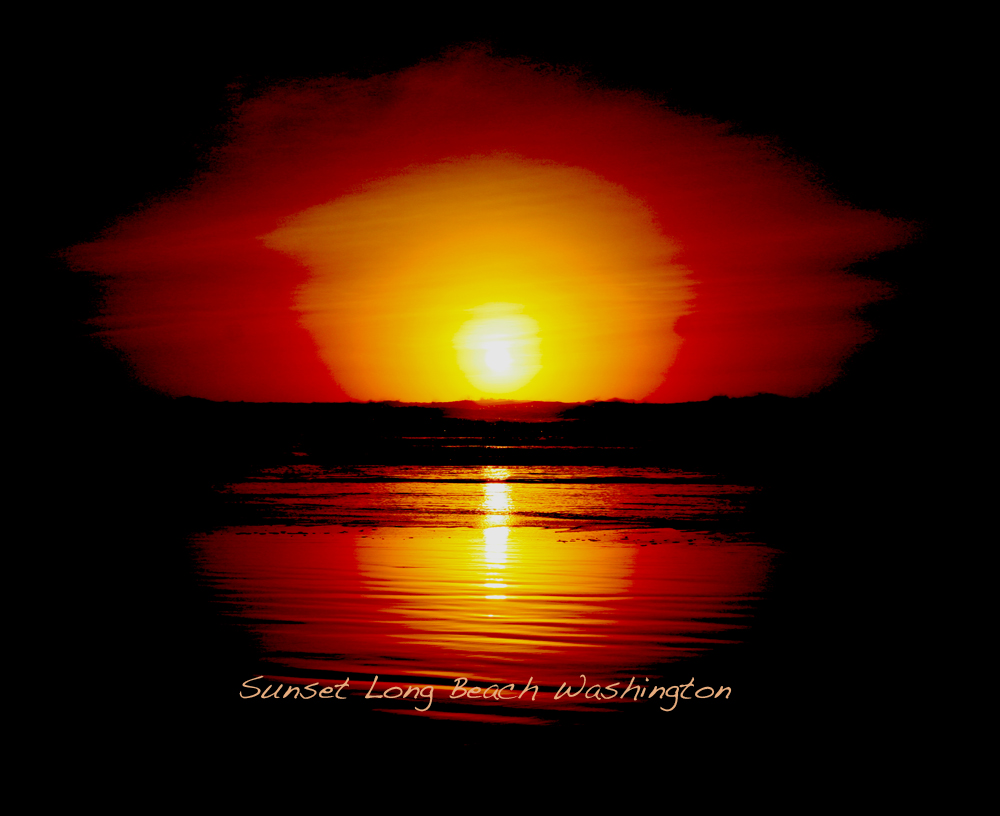 Sunset February 8, 2011 Long Beach WA