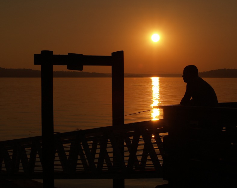 Sunset Fisherman