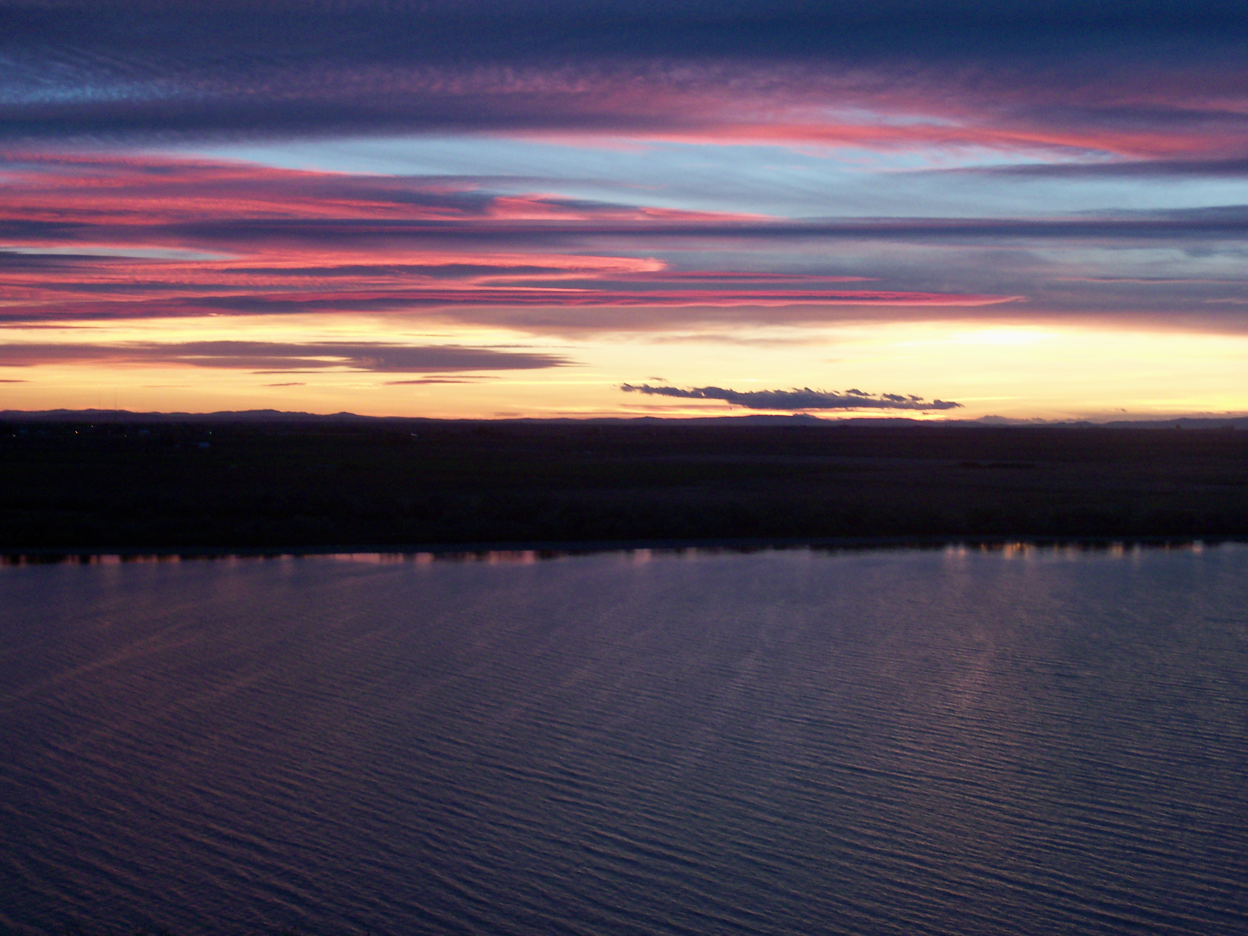 sunset in  moseslake