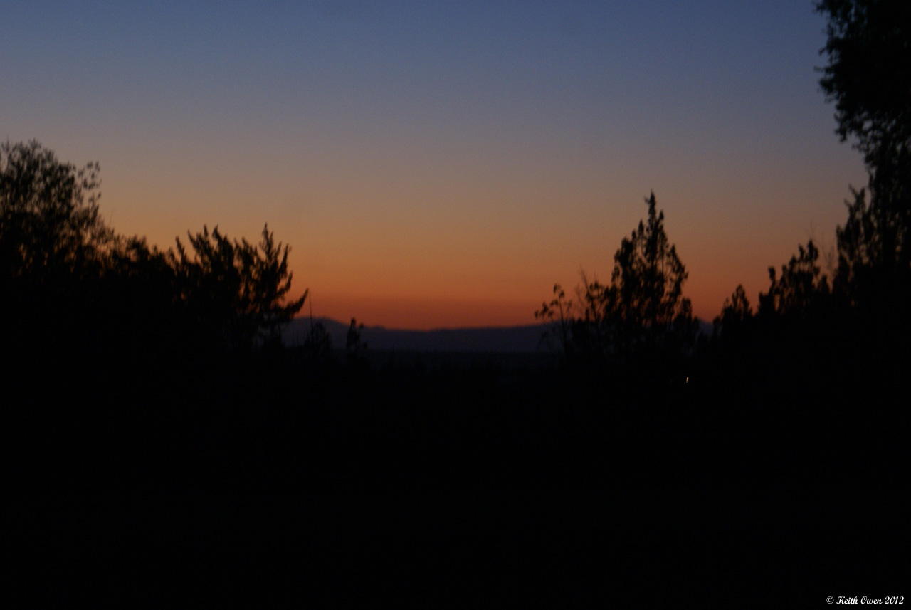 Sunset in Redmond, OR