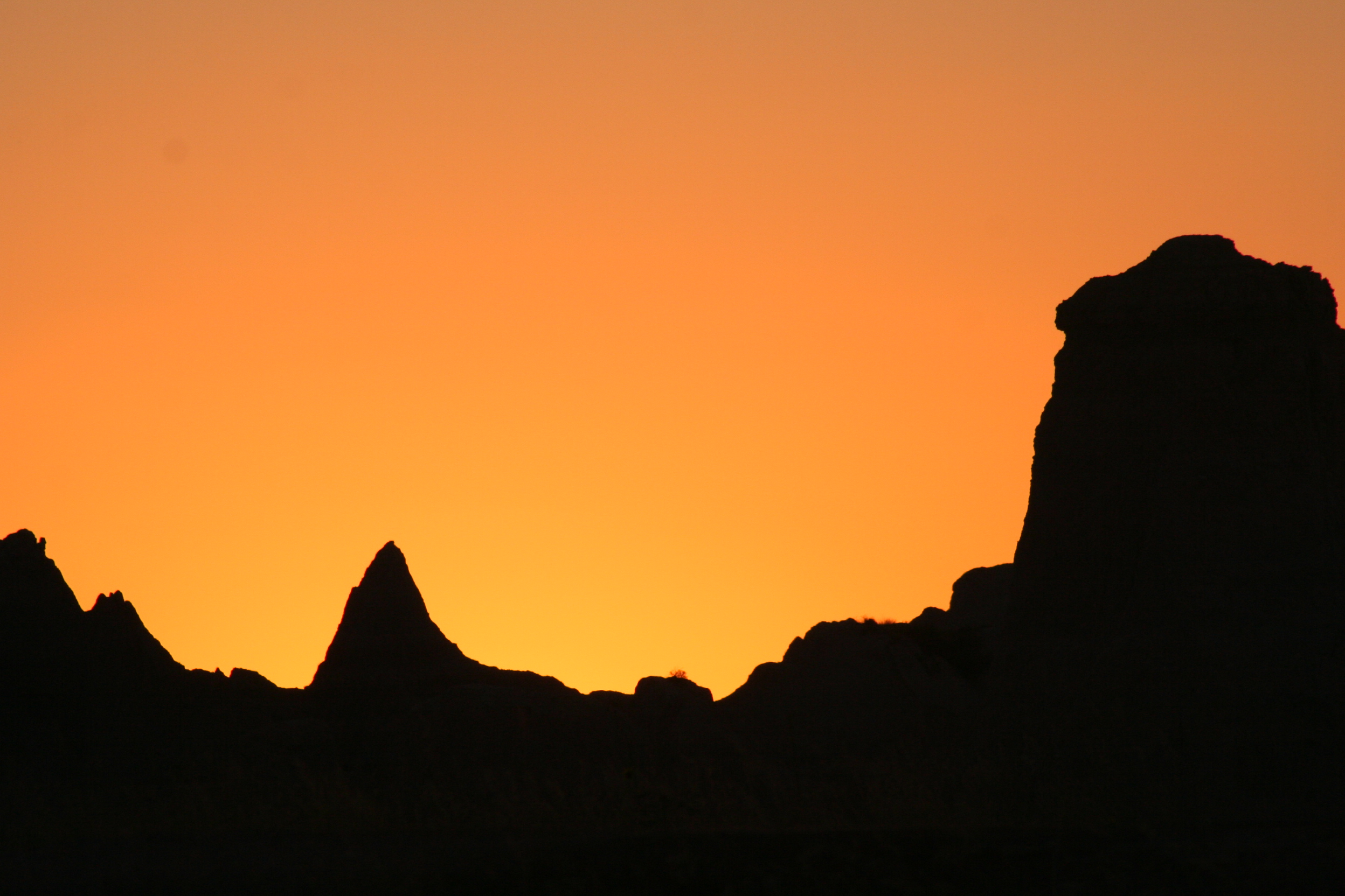 Sunset in the Badlands