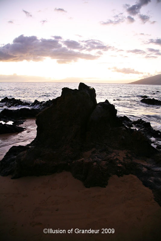 Sunset on the Beach in Maui-1