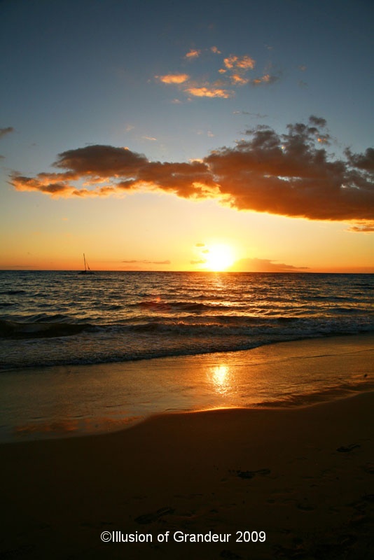 Sunset on the Beach in Maui-4