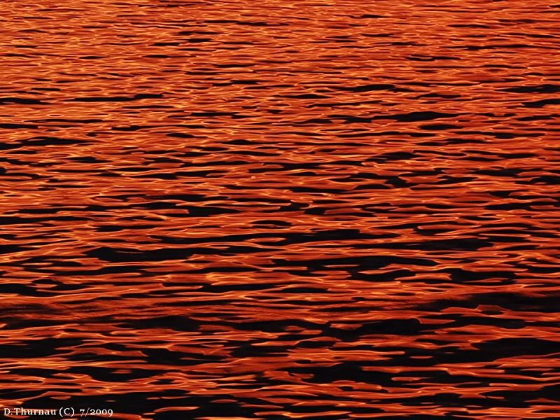 sunset on the water