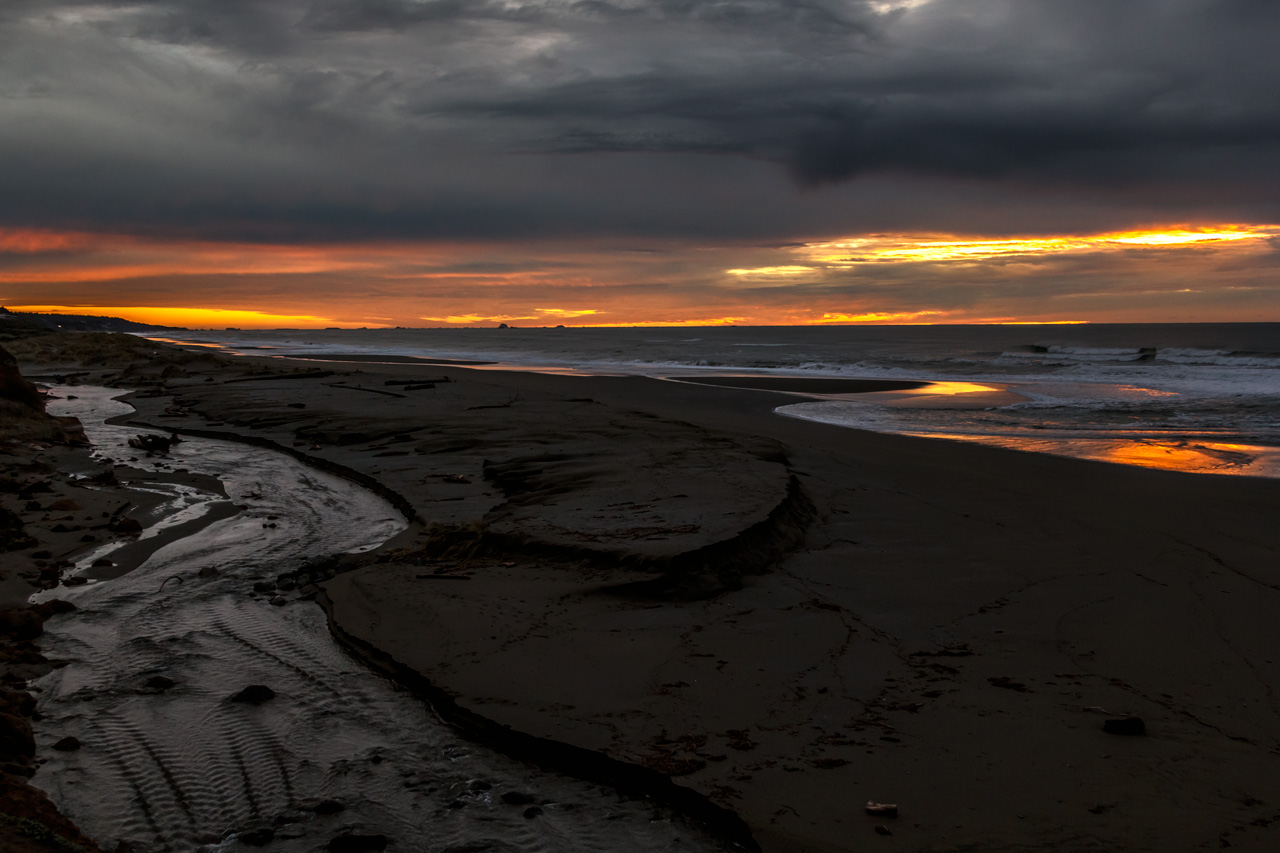 Sunset Oregon south coast