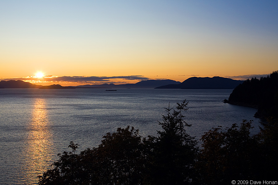Sunset over Samish Bay