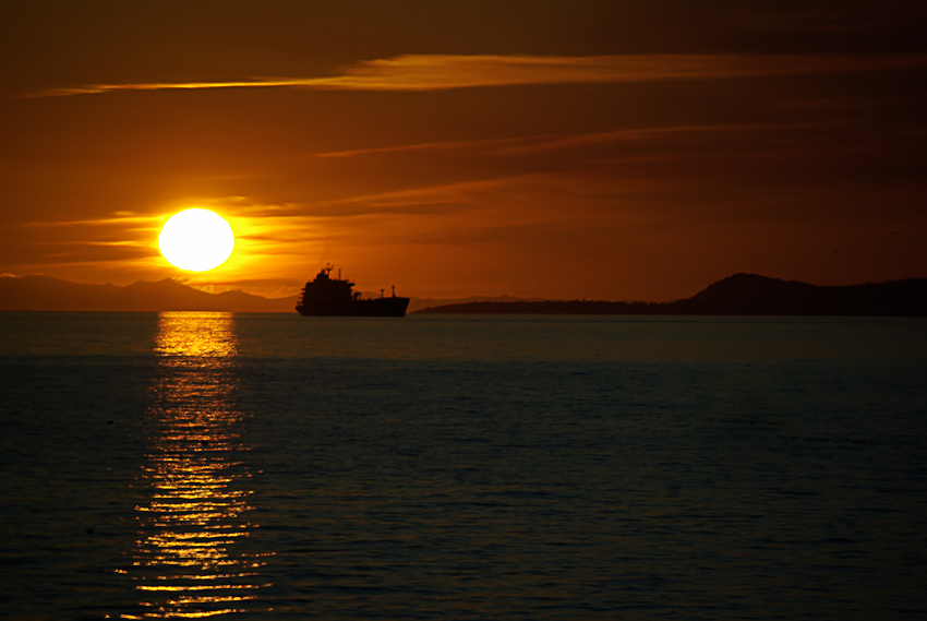 Sunset Ship