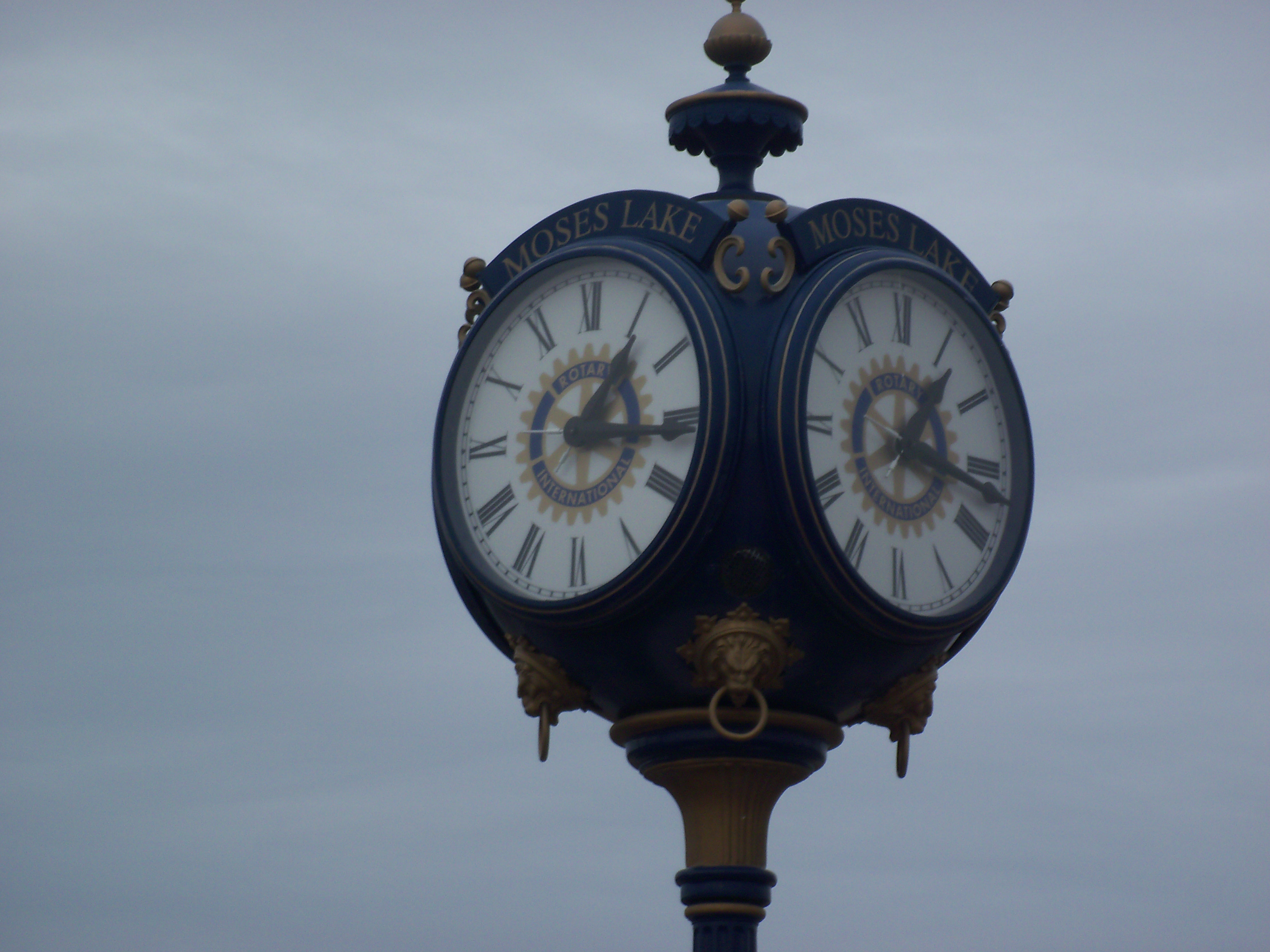 the clock