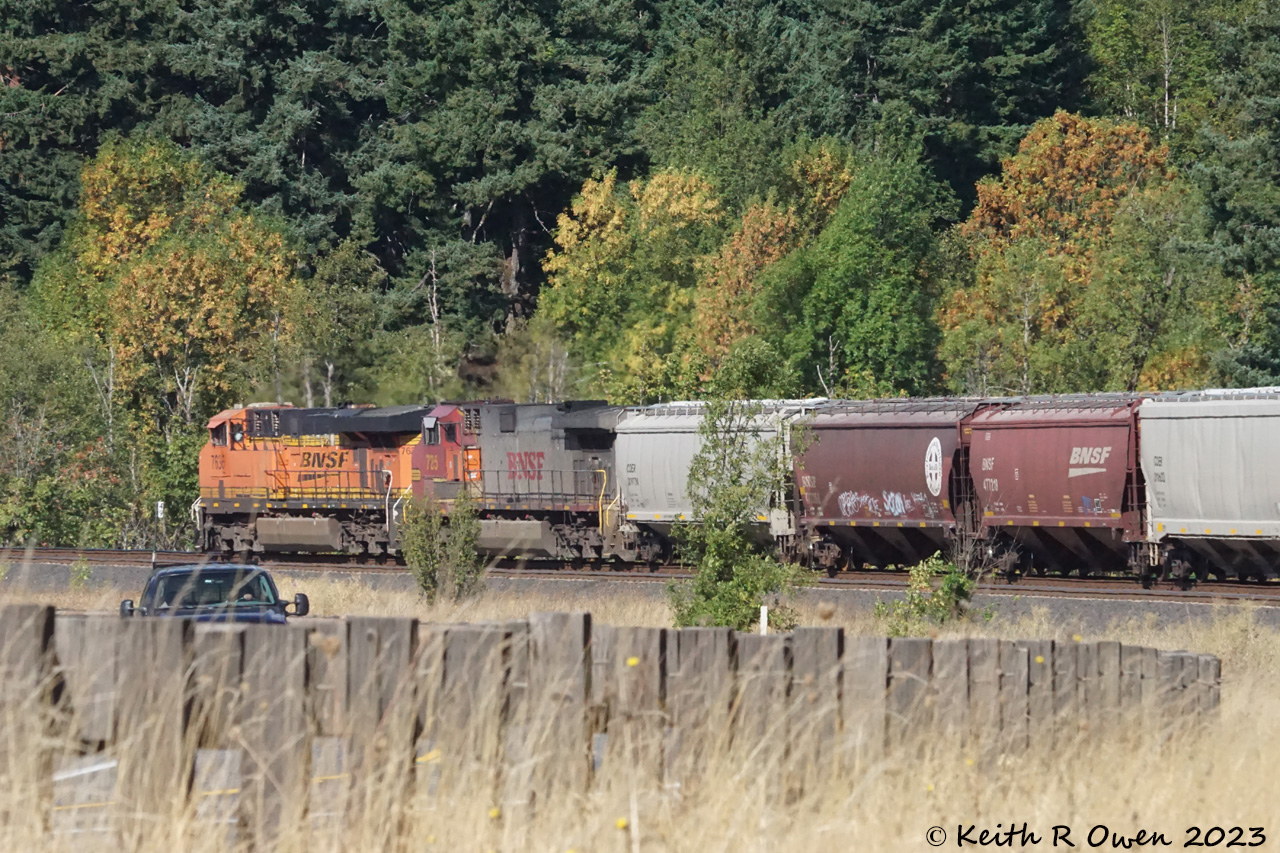Westbound BNSF Grain Train