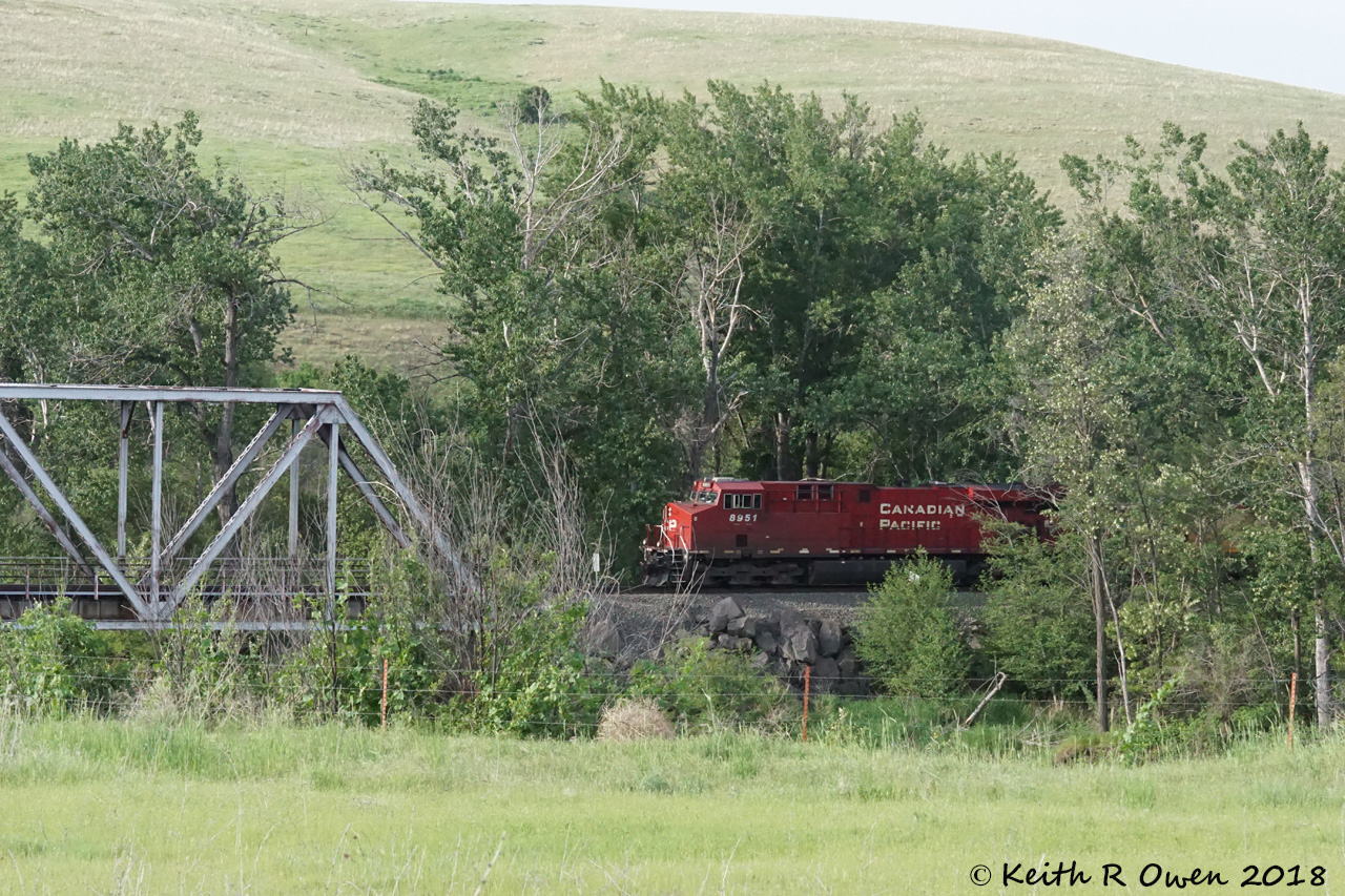 Westbound UP/CP Grain Train