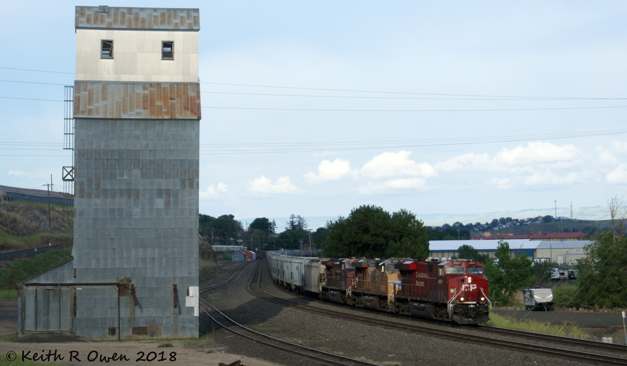 Westbound UP/CP Grain Train