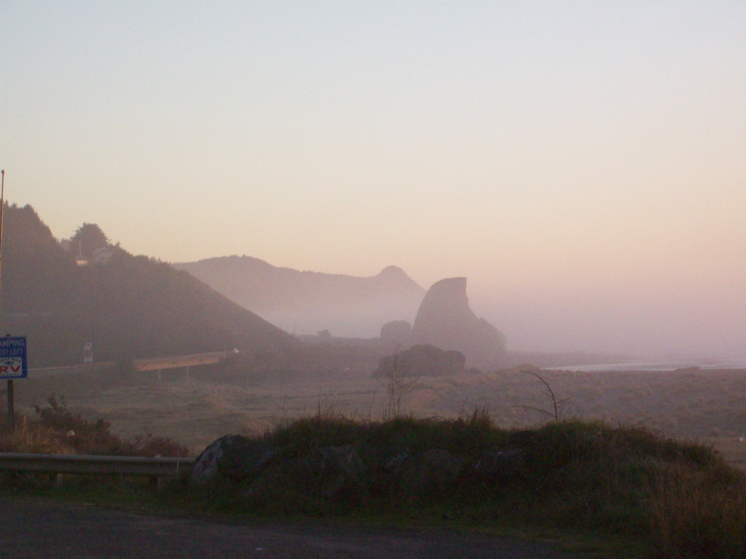 winter morning at the oregon coast