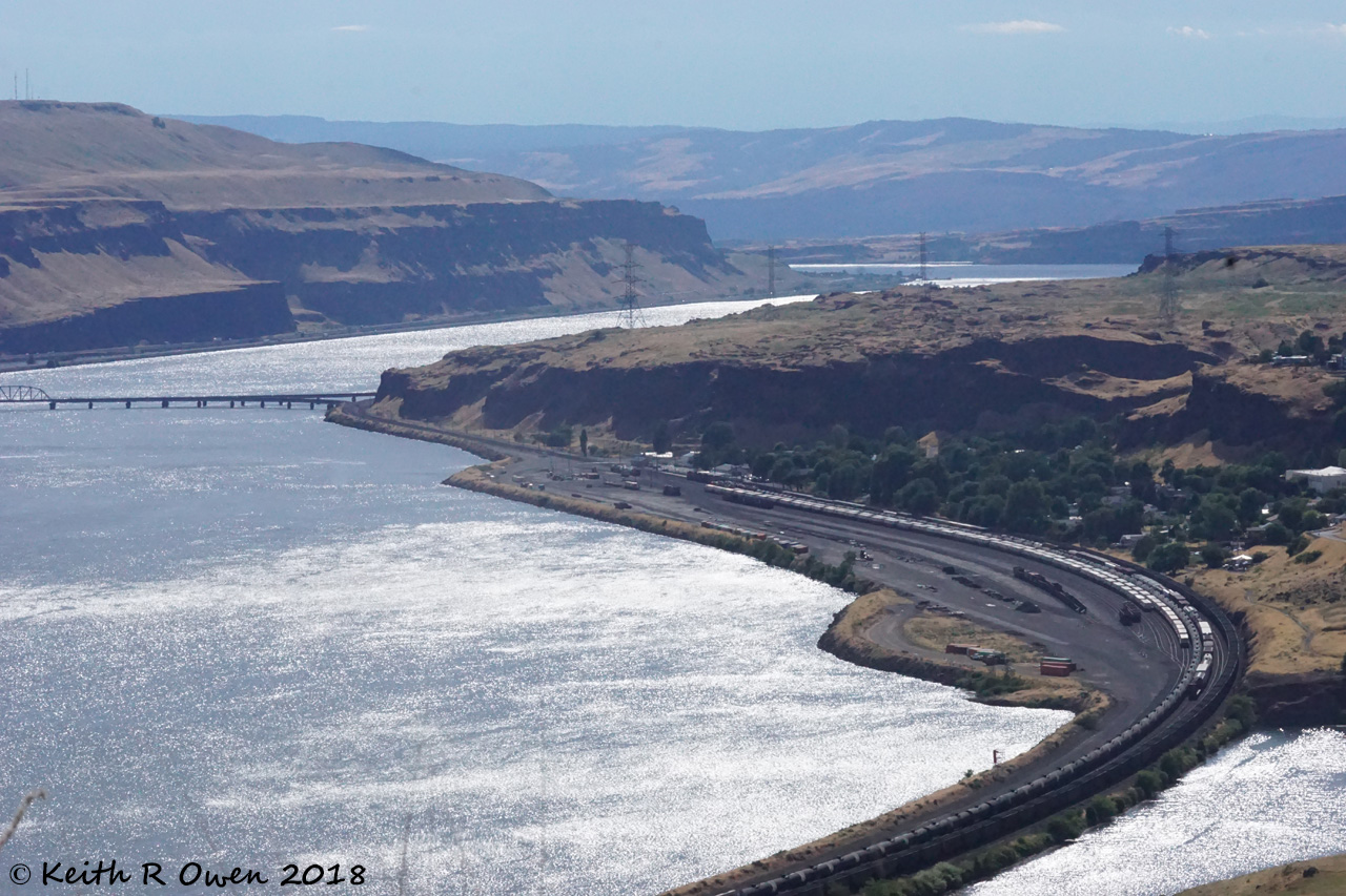 Wishram Yard and the Columbia River